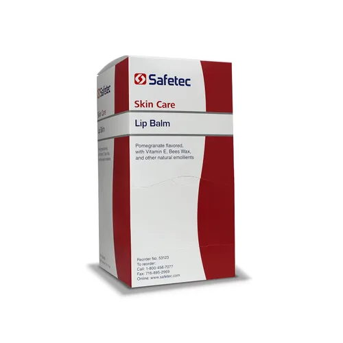 Vista 2 de Safetec Bálsamo labial.0.18 oz. Bolsa de 144 qt. Caja (12 cajas/caja)