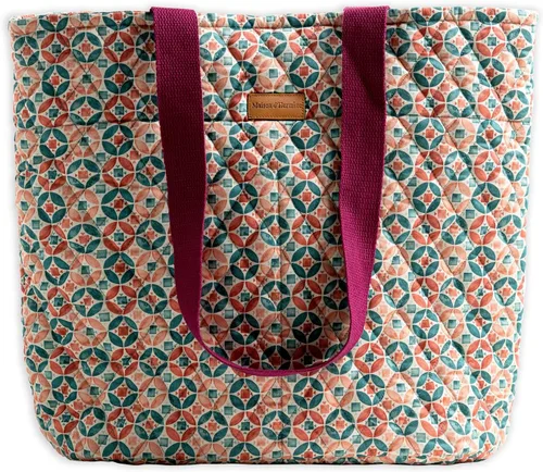 Vista 31 de Bolsas de compras Maison d' Hermine Bolsa de lona acolchada con bolsillos con cremallera Bolso pequeño reutilizable Bolsa de comestibles