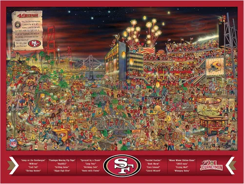 Vista 4 de YouTheFan NFL Joe Journeyman - Rompecabezas de equipo de 500 piezas de 18 x 24 pulgadas