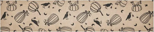 Vista 6 de VHC Brands Raven Harvest - Camino rústico de yute de arpillera de 12 x 48 pulgadas