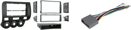 Vista 3 de Metra Electronics 99-7872 2007-2008 Honda Fit - Kit de instalación DIN simple o doble, color negro