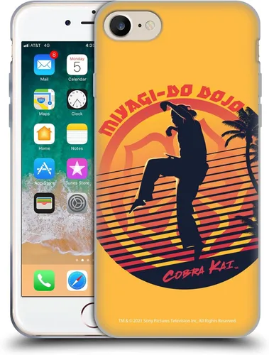 Vista 206 de Head Case Designs Funda de gel suave con licencia oficial de Cobra Kai Eagle Fang Logo Key Art compatible con Apple iPhone 7 Plus/iPhone 8 Plus