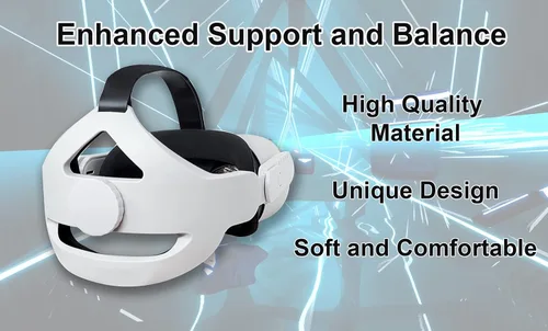 Vista 6 de TNE Diadema para auriculares Oculus Quest 2, realidad virtual VR, accesorios de repuesto para correa de cabeza Oculus Quest 2 Elite que reducen