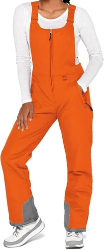 Vista 14 de Baberos de nieve para mujer, impermeables, aislados, para esquí, snowboard, invierno, cálidos, overoles, trajes de nieve Ripstop