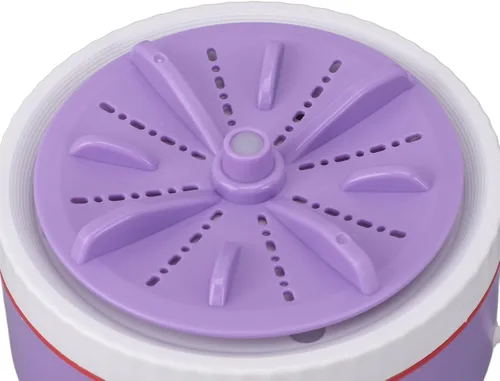 Vista 9 de Mini lavadora turbo, lavadora de ropa pequeña portátil USB para viajes de negocios, lavadora de lavandería ajustable con temporizador para ropa