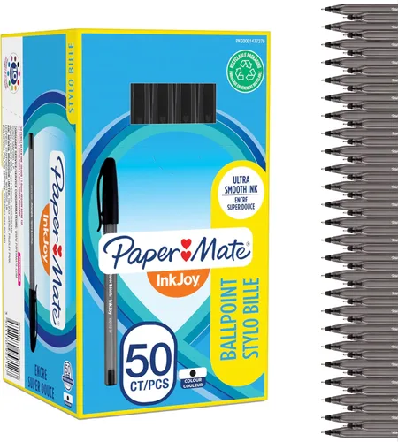 Vista 14 de Paper Mate InkJoy 100ST - Bolígrafos de punta media (0.039 pulgadas), color negro, 100
