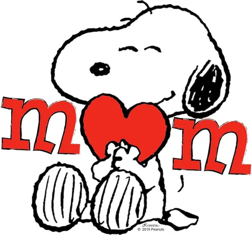 Vista 2 de CafePress Snoopy Mom Hug Mugs Taza de café de cerámica de 11 oz (11.0 fl oz)