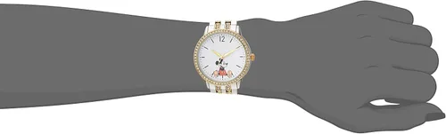 Vista 2 de Disney Reloj de pulsera analógico de cuarzo con circonita cúbica para adultos Dos tonos