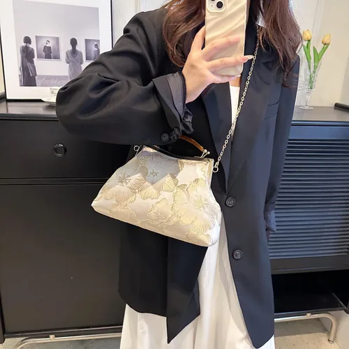 Vista 7 de Bolsos de mano florales para mujer, monederos de noche de flores de diseñador y embragues para formalbodanoviainvitadafiestabaile de graduación