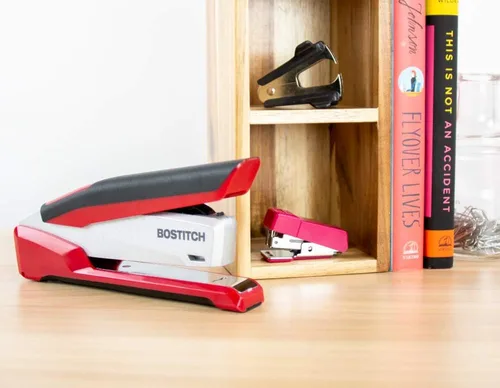Vista 9 de Grapadora Prodigy de bajo esfuerzo de la marca PaperPro, Rojo