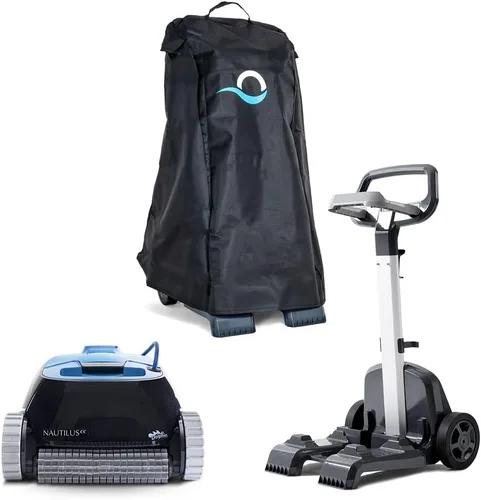 Vista 10 de Dolphin E10 - Aspiradora robótica automática para piscina, cepillo de limpieza activo, acceso a filtros de carga superior, ideal para piscinas sobre