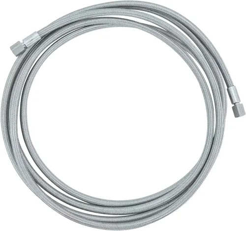 Vista 4 de HFS (R) Manguera trenzada de acero inoxidable SAE hembra de 1/4 de pulgada de longitud, con forro de PTFE, 2000PSI (48 pulgadas)