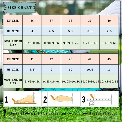 Vista 7 de WINGFAI Zapatos de fútbol para hombre, zapatos de fútbol profesionales de alta calidad, transpirables, atléticos, para exterioresinteriores, fútbol