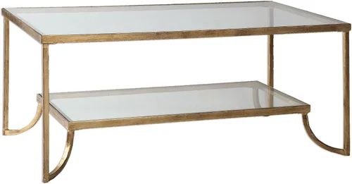 Vista 4 de Uttermost, Mesa de centro Gold Katina