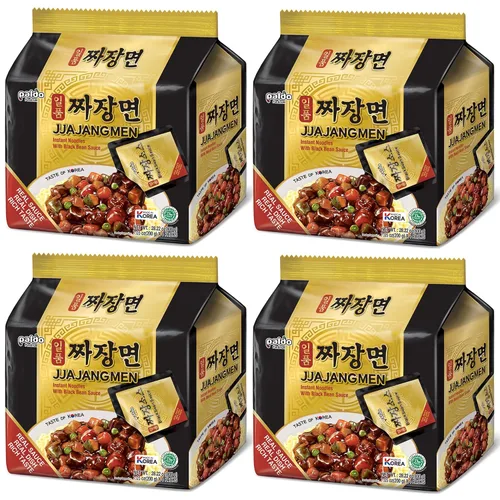 Vista 3 de PALDO FUN & YUM Jjajangmen Chajang Fideos sin MSG, paquete de 16, 7.05 onzas (paquete de 16)