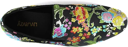 Vista 6 de ÃZARMAN Mocasines de vestir bordados multicolor para hombre