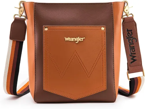 Vista 2 de Wrangler Bucket Bag for Women Large Crossbody Bags with Extra Guitar Strap