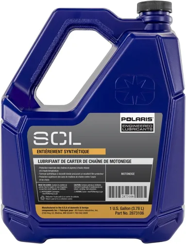 Vista 4 de Polaris 2873106 SCL lubricante completamente sintético para caja de cadena de moto de nieve 1 galón