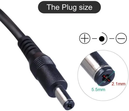 Vista 3 de Cargador de batería de 54.6V 2A Cabeza DC2.1 para batería de iones de litio de 48 V Cargador eléctrico con conector de conector DC2.1