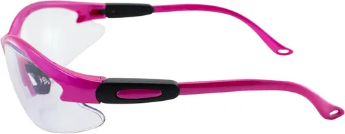 Vista 8 de Global Vision Gafas de seguridad Cougar con montura rosa Transparente