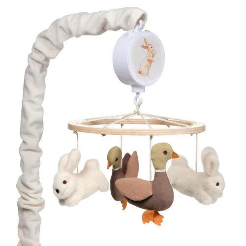 Vista 16 de Lambs & Ivy Baby Blooms Pink Butterfly Musical Baby Cuna Móvil Chupete Juguete