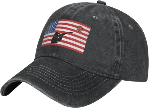 Vista 2 de Gorra de béisbol con diseño de bandera americana, para hombre y mujer, estilo vintage, ajustable