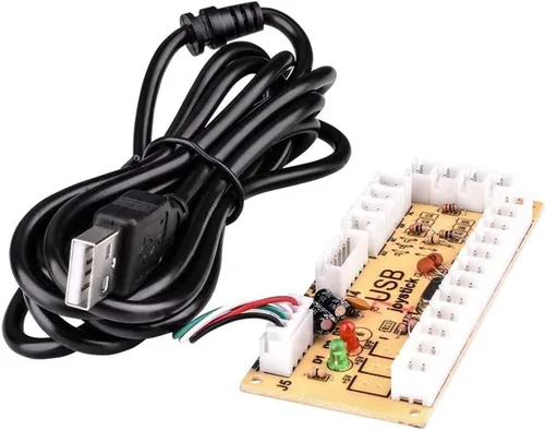 Vista 3 de TAPDRA Zero Delay Arcade USB Encoder PC a Joystick para PC Mame Jamma Raspberry Pi y otros juegos de lucha de PC