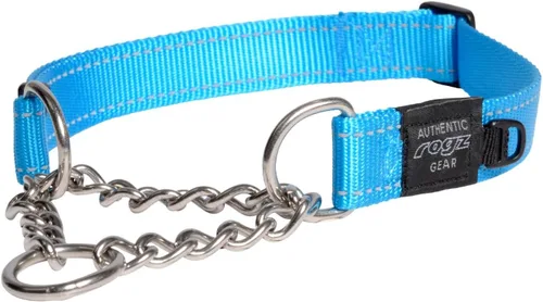 Vista 9 de Rogz Utility - Collar de perro de medio cheque reflectante de 1 pulgada, color naranja