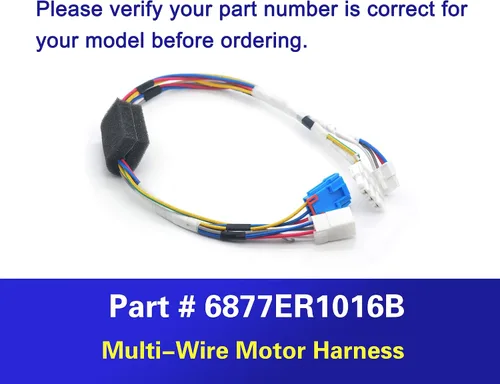 Vista 3 de 6877ER1016B Arnés de motor multicable para lavadora LG