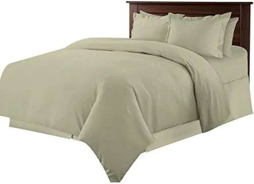Vista 26 de Clara Clark Juego completo de ropa de cama de 5 piezas que incluye sábanas bajeras y planas, funda de edredón, fundas de almohada