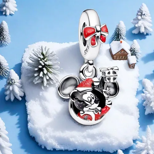 Vista 4 de Dijes compatibles con pulseras y collares Pandora para mujer, joyería de plata de ley 925, abalorios de cuentas para mujer, regalos de cumpleaños