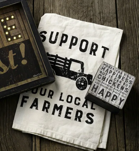 Vista 2 de Primitives by Kathy Toalla de cocina - Apoya a tus agricultores locales pequeños