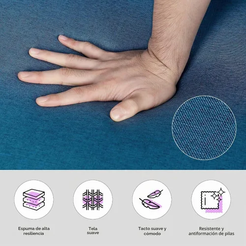 Vista 6 de TYBOATLE Silla de dormir, sillas plegables para adultos (azul celeste)