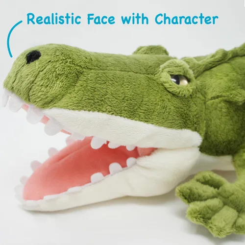 Vista 5 de TigerHart Carioca The Crocodile - Peluche de cocodrilo grande de 19 pulgadas