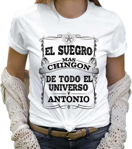 Vista 2 de Camiseta personalizada en español Feliz Dia Del Padre Madre Camiseta personalizada Bday Mothers Tee Shirts, Estilo 3