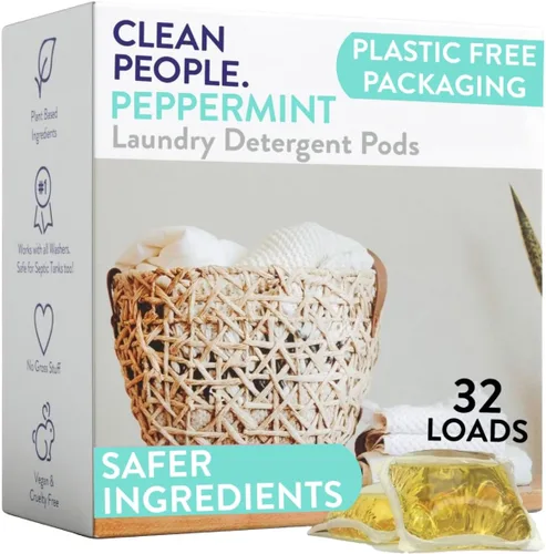 Vista 8 de The Clean People Cápsulas de detergente para ropa sin fragancia, cápsulas de lavandería hipoalergénicas, ultra concentradas, embalaje reciclable