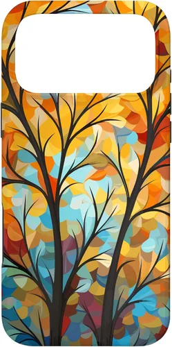 Vista 22 de Otoño y otoño, hojas coloridas, otoño color árbol caso para iPhone 16