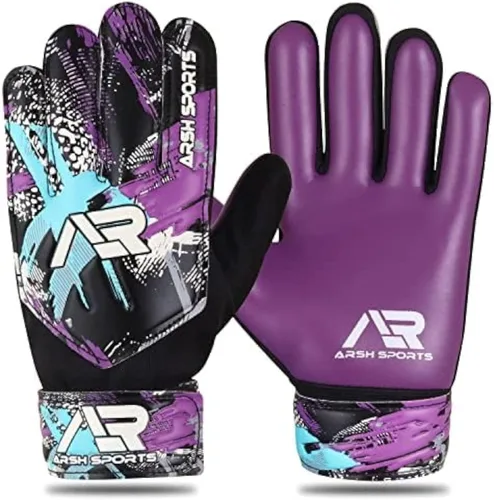 Vista 12 de Guantes de portero de fútbol, guantes de portero de fútbol para niños, jóvenes y niños con protección doble en la muñeca y palma de súper agarre