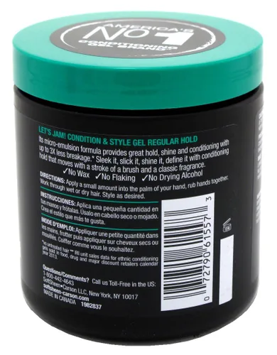 Vista 2 de Let's Jam Condition & Shine Gel Regular Hold - Tarro de 14 onzas (paquete de 2)