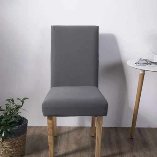 Vista 7 de Funda protectora para silla de comedor, lavable, extraíble, de elastano