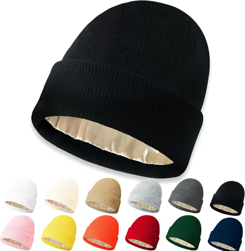Vista 14 de NPQQUAN Beanie for Men Women Winter Hats for Mens Beanie Cuffed Knit Beanies Skull Cap