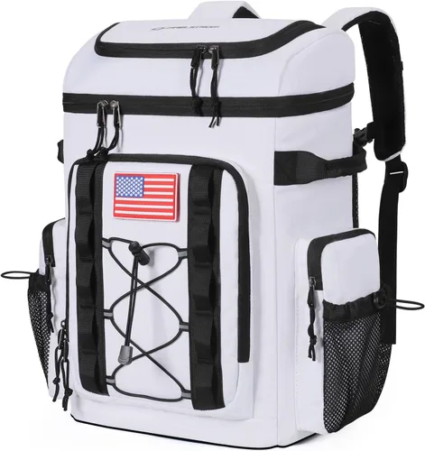 Vista 15 de Maelstrom 35/50 Can Insulated Backpack Cooler, Leakproof Soft Lunch Ice Bag Negro