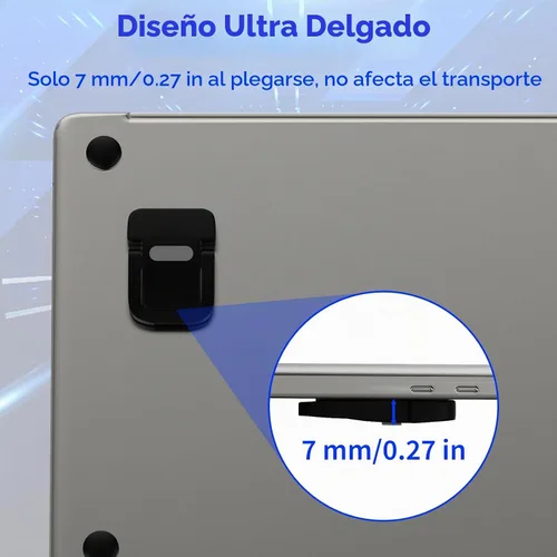 Vista 3 de Juego de elevadores de teclado portátil de 4 piezas, 2 negros y 2 soportes ajustables para teclado de computadora portátil con 2 ajustes de ángulo