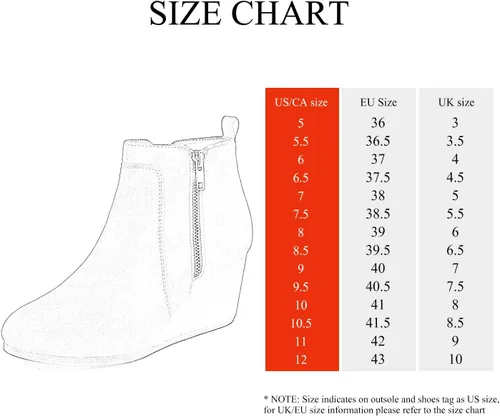 Vista 2 de DREAM PAIRS Botines de cuña baja de gamuza para mujer