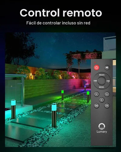 Vista 7 de Lumary - Luces inteligentes de camino de bajo voltaje 2100LM paquete de 6, IP65 impermeable, 24 V