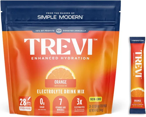 Vista 22 de TREVI Electrolytes Powder Packets, Sugar Free Hydration, Frost 20 Pack