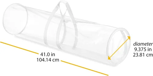 Vista 4 de Whitmor Organizador de papel de regalo de 41 pulgadas, transparente, blanco