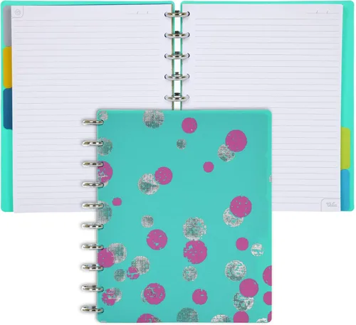 Vista 93 de Talia - Cuadernos de notas con tapas, planificador, personalizables, (Rosa de los 90, Junior (5.5 pulgadas x 8.5 pulgadas))