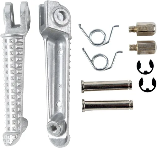 Vista 4 de XMT-MOTO Estriberas delanteras para Yamaha YZF R1 1998-2022, R1S R1M 2015-2022, YZF R6 2003-2020, YZF R6S 2003-2009, color negro