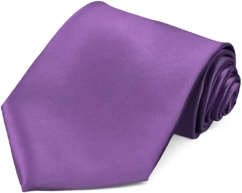 Vista 447 de tiemart Corbata de color sólido para hombre Longitud estándar